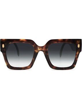 Women's Leopard Vintage Oversized Square Luxury Sunglasses UV400 Protection